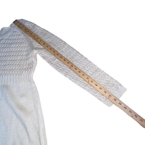 Seventh Avenue Cream And Gold Knit Tunic Sweater - Women’s Size XL - Picture 7 of 14